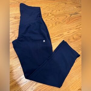 Figs Women's Maternity Scrub Pants in Navy Blue